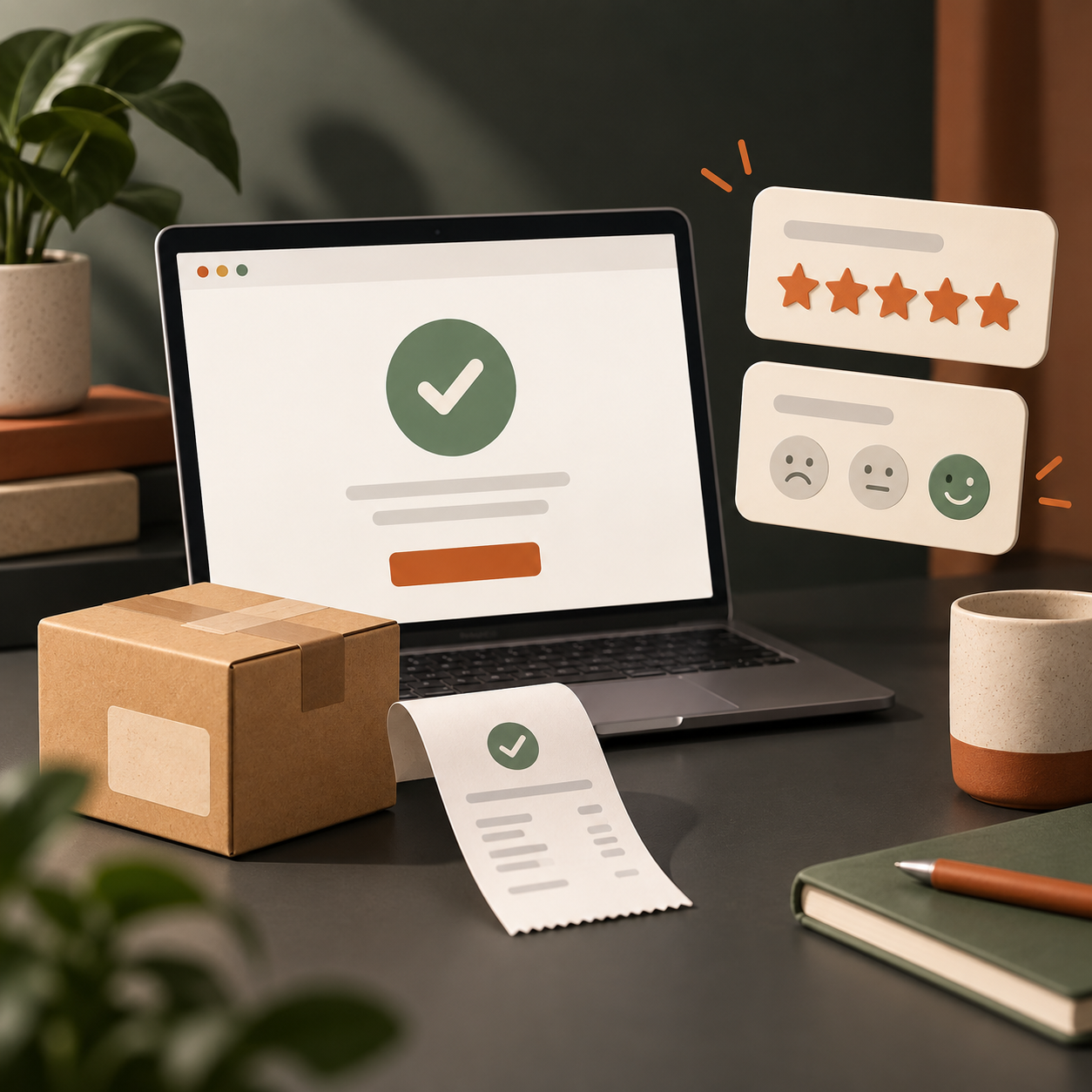 Post-purchase survey: feedback after a completed online purchase