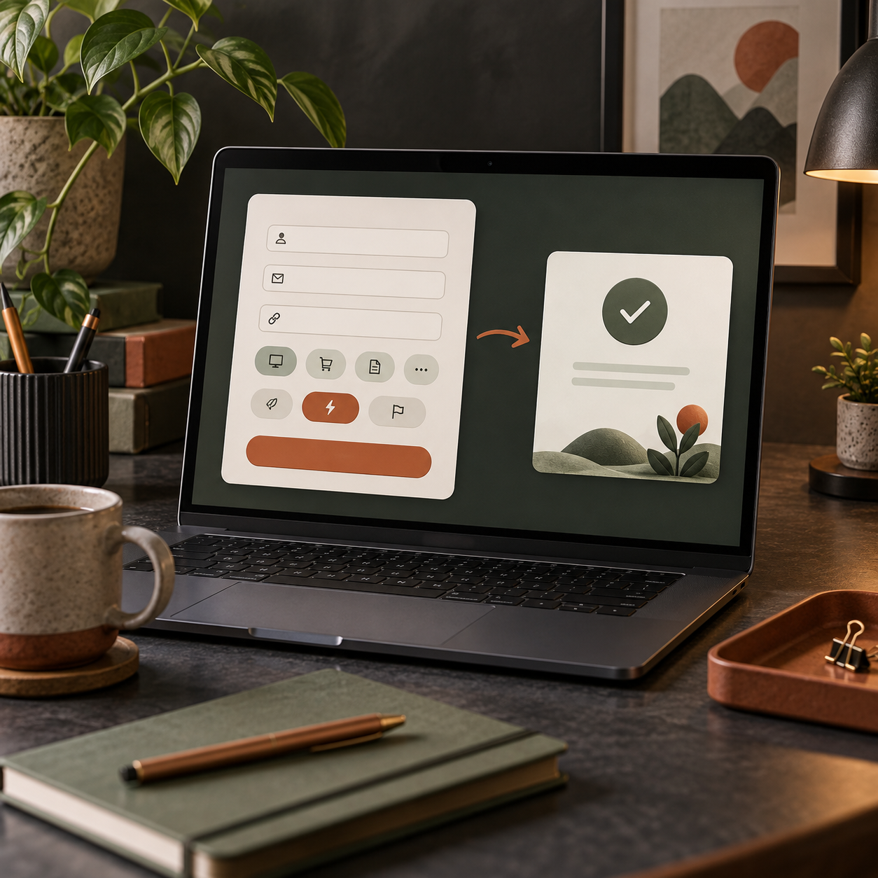 A short website migration quote request form and confirmation